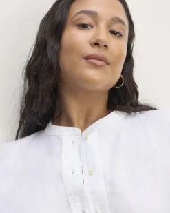 Everlane Tops*The Henley Shirt in Linen