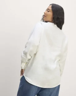 Everlane Tops*The Henley Shirt in Linen