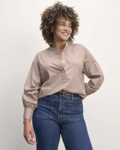 Everlane Tops*The Henley Shirt in Silky Cotton