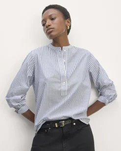 Everlane Tops*The Henley Shirt in Silky Cotton