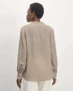 Everlane Tops*The Henley Shirt in Washable Silk