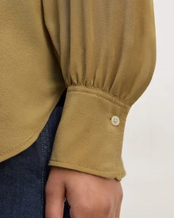 Everlane Tops*The Henley Shirt in Washable Silk