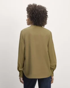 Everlane Tops*The Henley Shirt in Washable Silk