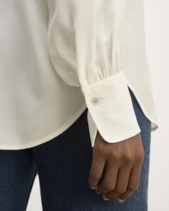 Everlane Tops*The Henley Shirt in Washable Silk