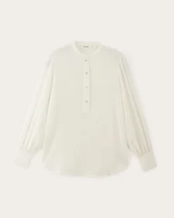Everlane Tops*The Henley Shirt in Washable Silk