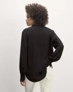 Everlane Tops*The Henley Shirt in Washable Silk