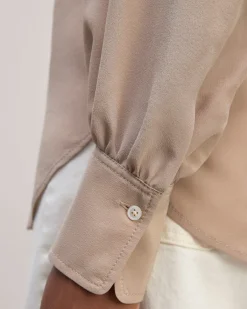 Everlane Tops*The Henley Shirt in Washable Silk