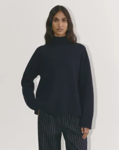 Everlane Sweaters|Turtleneck Sweaters*The Honeycomb Funnel Neck in Wool Cashmere