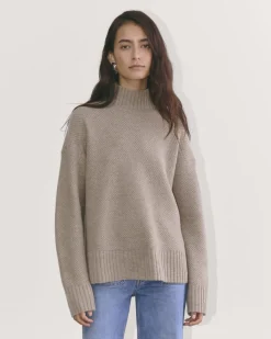 Everlane Sweaters|Turtleneck Sweaters*The Honeycomb Funnel Neck in Wool Cashmere