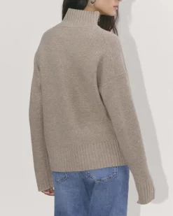 Everlane Sweaters|Turtleneck Sweaters*The Honeycomb Funnel Neck in Wool Cashmere