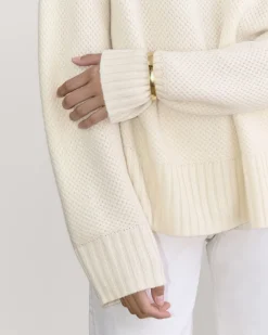 Everlane Sweaters|Turtleneck Sweaters*The Honeycomb Funnel Neck in Wool Cashmere