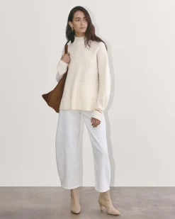 Everlane Sweaters|Turtleneck Sweaters*The Honeycomb Funnel Neck in Wool Cashmere