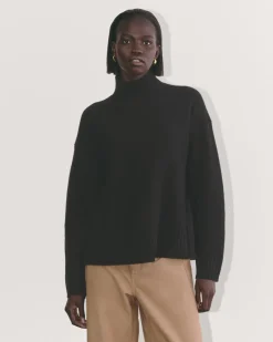 Everlane Sweaters|Turtleneck Sweaters*The Honeycomb Funnel Neck in Wool Cashmere