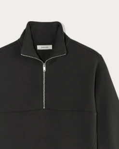 Everlane Loungewear|Tees*The Laid-Back Half-Zip Sweatshirt Heathered Grey / Olive