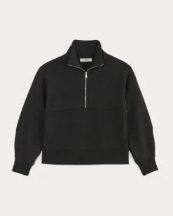 Everlane Loungewear|Tees*The Laid-Back Half-Zip Sweatshirt Heathered Grey / Olive