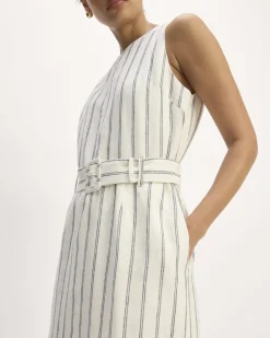 Everlane Dresses*The Linen Belted Midi Dress