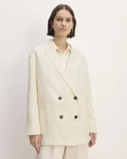 Everlane Jackets & Coats|Blazers*The Linen Double Breasted Blazer