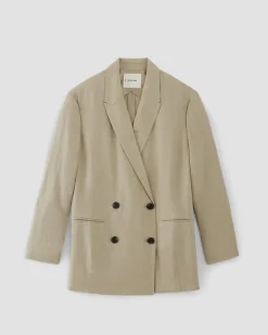 Everlane Jackets & Coats|Blazers*The Linen Double Breasted Blazer