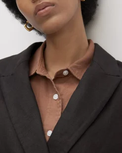 Everlane Jackets & Coats|Blazers*The Linen Double Breasted Blazer