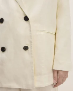 Everlane Jackets & Coats|Blazers*The Linen Double Breasted Blazer