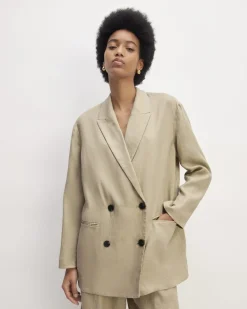 Everlane Jackets & Coats|Blazers*The Linen Double Breasted Blazer
