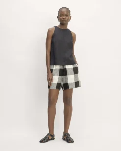 Everlane Shorts & Skirts*The Linen Easy Short Bone / Black Check