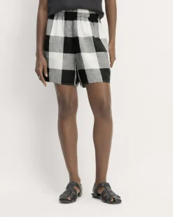 Everlane Shorts & Skirts*The Linen Easy Short Bone / Black Check