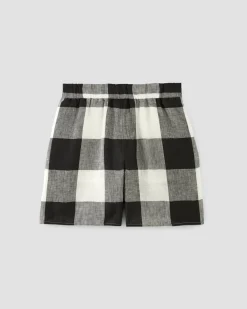 Everlane Shorts & Skirts*The Linen Easy Short Bone / Black Check