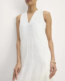 Everlane Dresses*The Linen Eyelet Maxi Dress