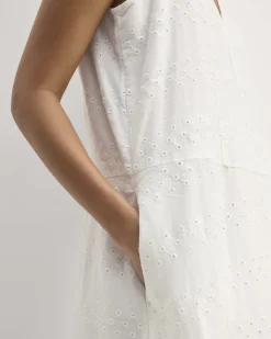 Everlane Dresses*The Linen Eyelet Maxi Dress