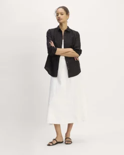 Everlane Tops*The Linen Eyelet Relaxed Shirt Black Eyelet