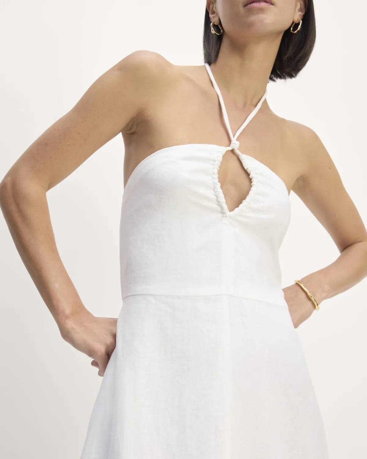 Everlane Dresses*The Linen Halter-Neck Dress