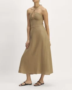 Everlane Dresses*The Linen Halter-Neck Dress