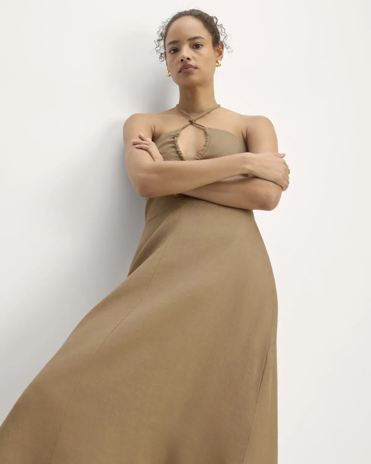 Everlane Dresses*The Linen Halter-Neck Dress