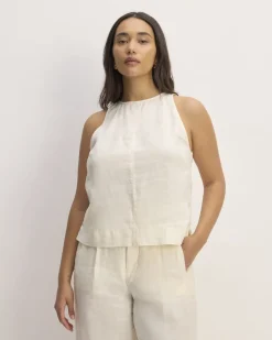 Everlane Tops*The Linen High-Neck Tank