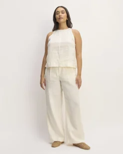 Everlane Tops*The Linen High-Neck Tank