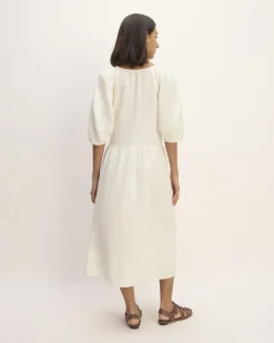 Everlane Dresses*The Linen Oversized Puff-Sleeve Dress