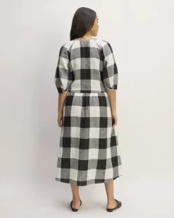 Everlane Dresses*The Linen Oversized Puff-Sleeve Dress