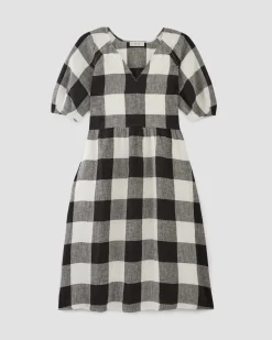 Everlane Dresses*The Linen Oversized Puff-Sleeve Dress