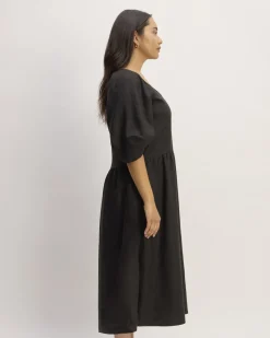Everlane Dresses*The Linen Oversized Puff-Sleeve Dress