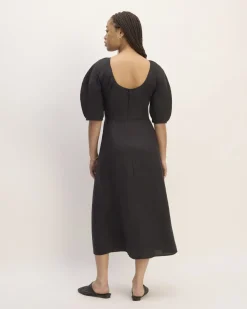 Everlane Dresses*The Linen Short-Sleeve Scoop Midi Dress