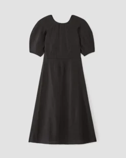 Everlane Dresses*The Linen Short-Sleeve Scoop Midi Dress