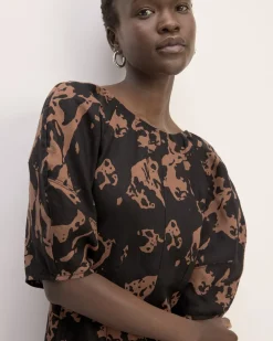 Everlane Dresses*The Linen Short-Sleeve Scoop Midi Dress