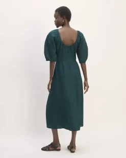 Everlane Dresses*The Linen Short-Sleeve Scoop Midi Dress
