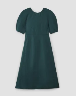 Everlane Dresses*The Linen Short-Sleeve Scoop Midi Dress