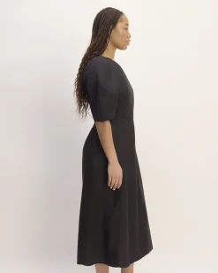 Everlane Dresses*The Linen Short-Sleeve Scoop Midi Dress