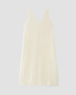 Everlane Dresses*The Linen V-Neck Midi Dress Bone