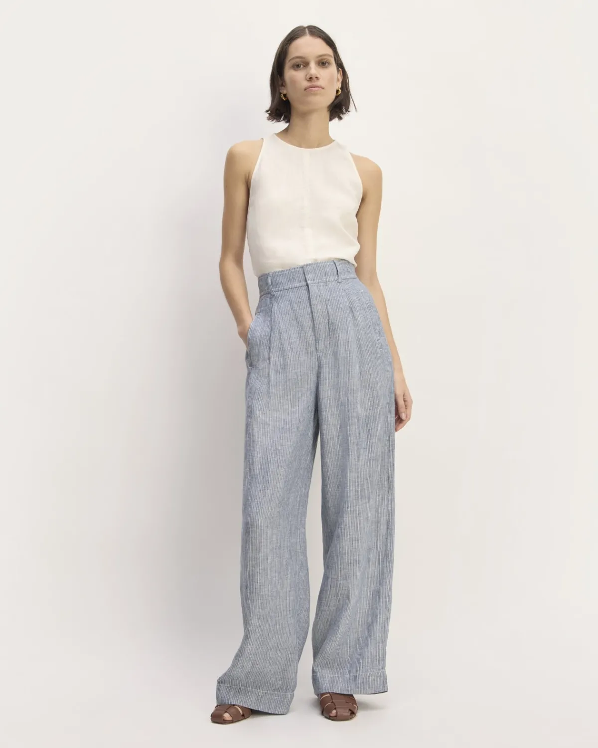 Everlane Pants|Wide-Leg Pants*The Linen Way-High® Drape Pant