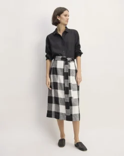 Everlane Shorts & Skirts*The Linen Wrap Skirt