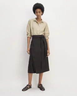 Everlane Shorts & Skirts*The Linen Wrap Skirt